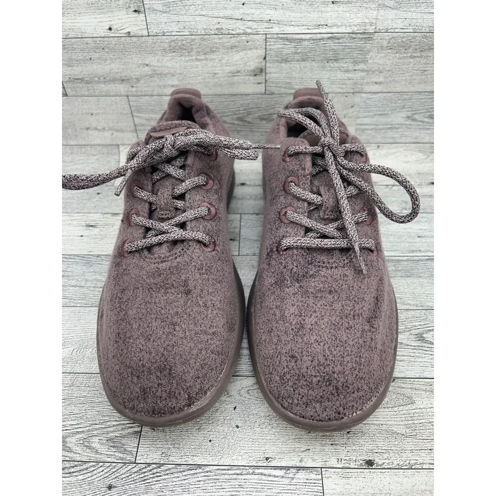 Allbirds Wool Runners Men Sz 10 Heathered Purple Merino Wool Sneakers PO 0152